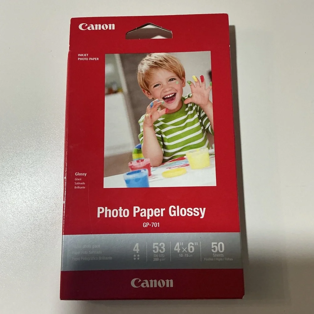 Canon set of. 2 Glossy Photo Paper 4x6 New
